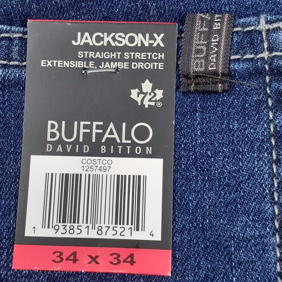 Buffalo David Bitton Jackson-X Straight Stretch Jeans 34x34 - Picture 6 of 9